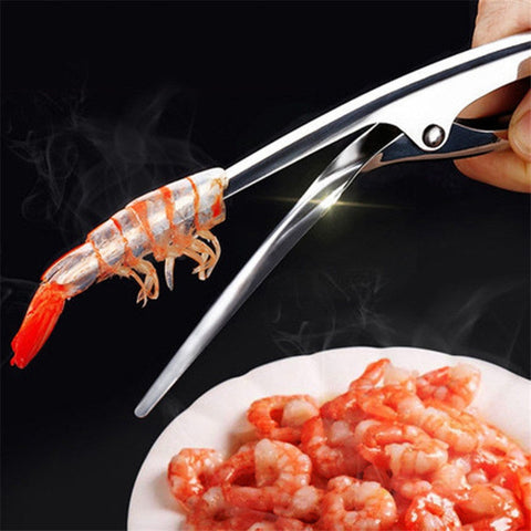 Stainless Steel Shrimp Peeler Prawn Fishing Knife Lobster Sheller Peeler Kitchen Seafood Tool