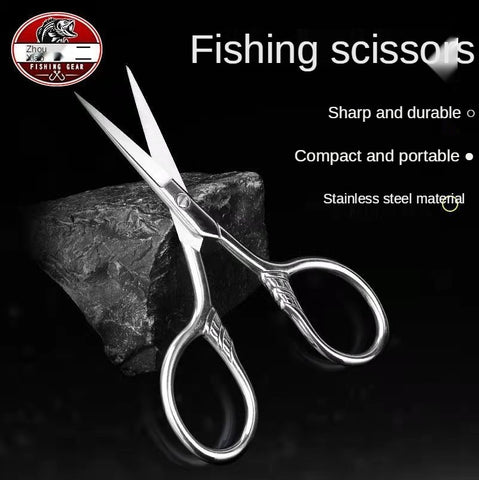 The New Top Quality Thread Scissors for Fabric Cutter Stainless Steel Sewing Scissor Sewing Embroidery Scissors Fishing Scissors