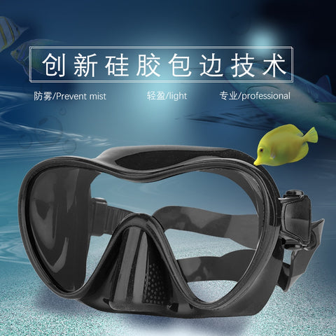 Professional Scuba Diving Mask Silicone Mask Snorkel Anti-Fog Diving Mask  Full Dry Tube Underwater Swim Equipment