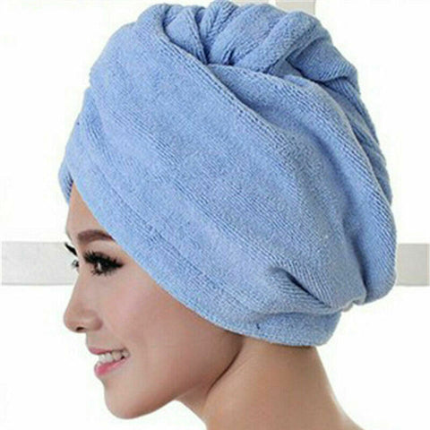 Swimming Towel Rapid Fast Drying Hair Hat Absorbent Towel Cap Turban Wrap Soft Shower Hat