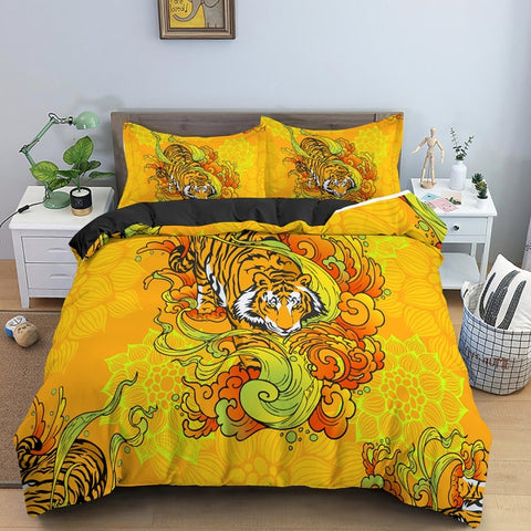 Ultra Soft Comforter Cover Tiger Pattern Duvet Cover Set Bed Cover Set Pillow Case Decorative 2/3 Pieces Bedding Set Queen King